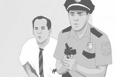 Austin policeman gun drawn: "The animation and the rotoscopic animation allows you to create those different angles and shots to tell the story."